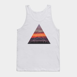 Good Friends and Sunset Geoemtric Photography Tank Top